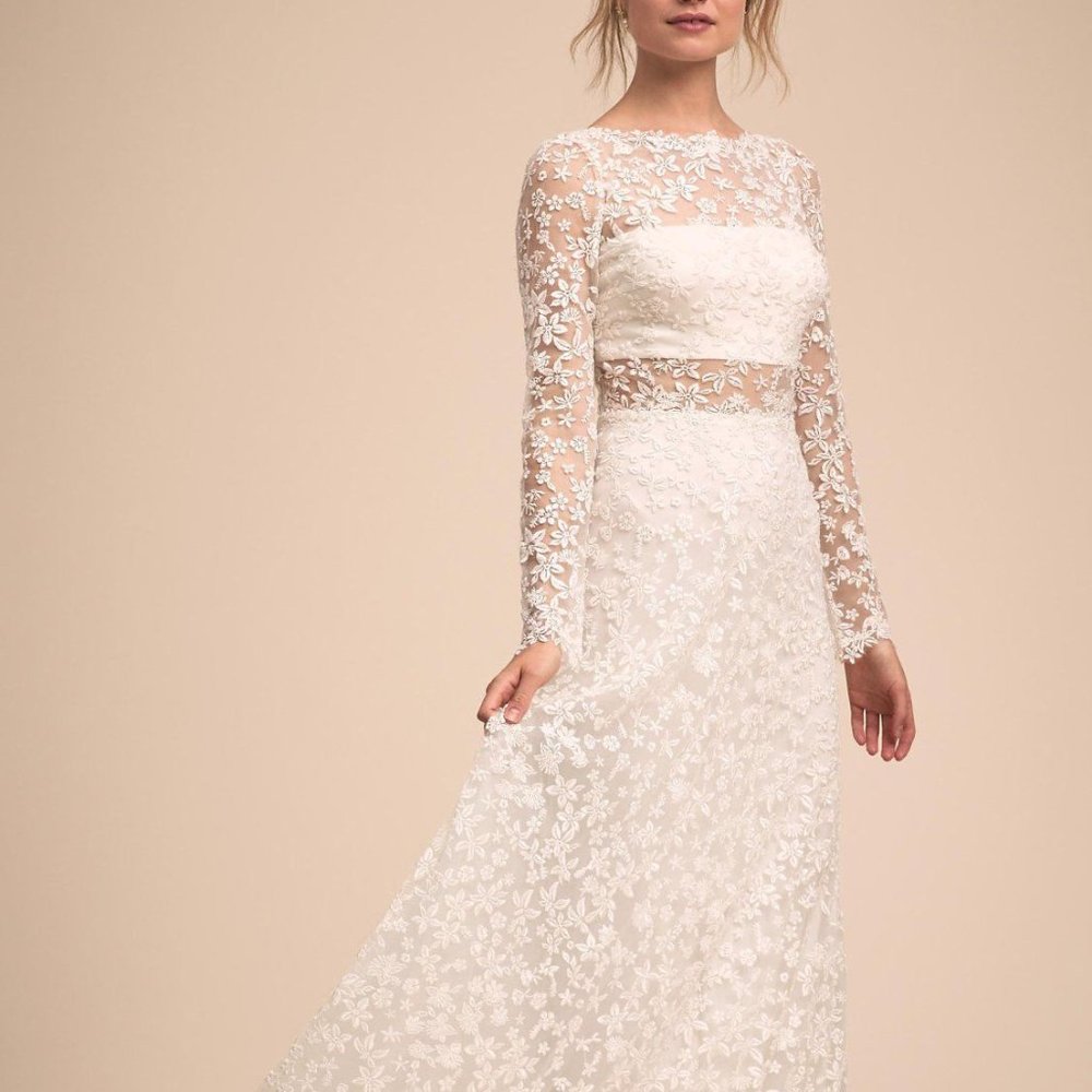 BHLDN Tadashi Shoji Celestine Gown Size WORN ONCE